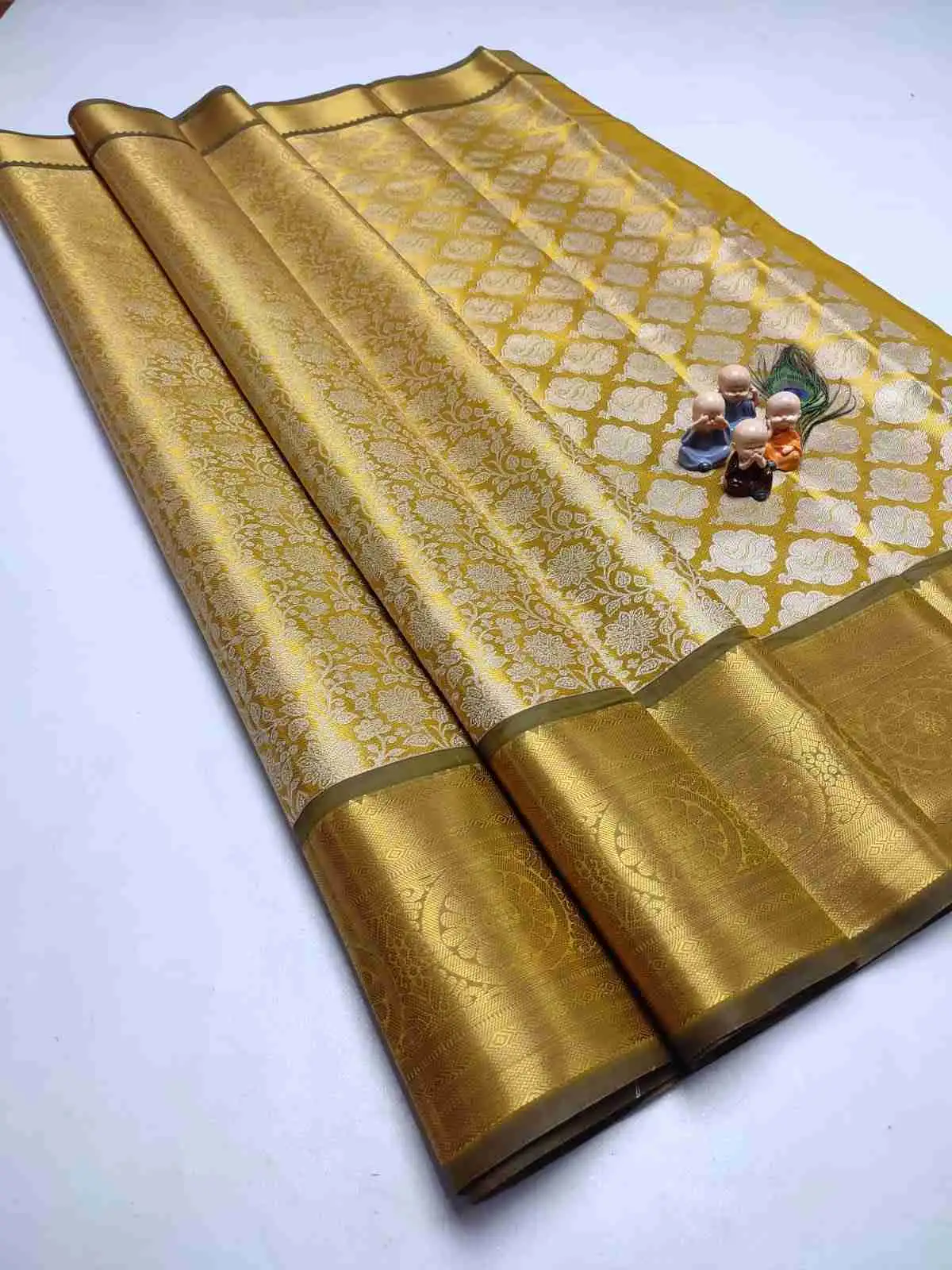 Double Weave Brocade Semi Kanchipuram Silk Saree